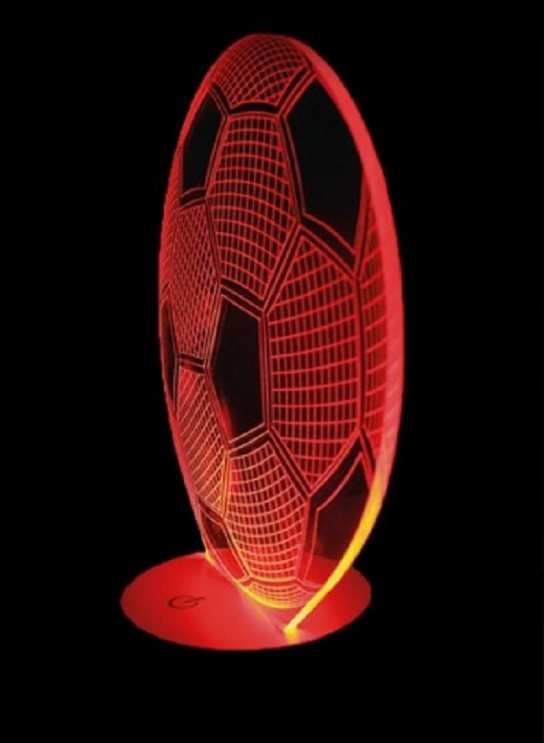 3D Football Optical Illusion Lamp