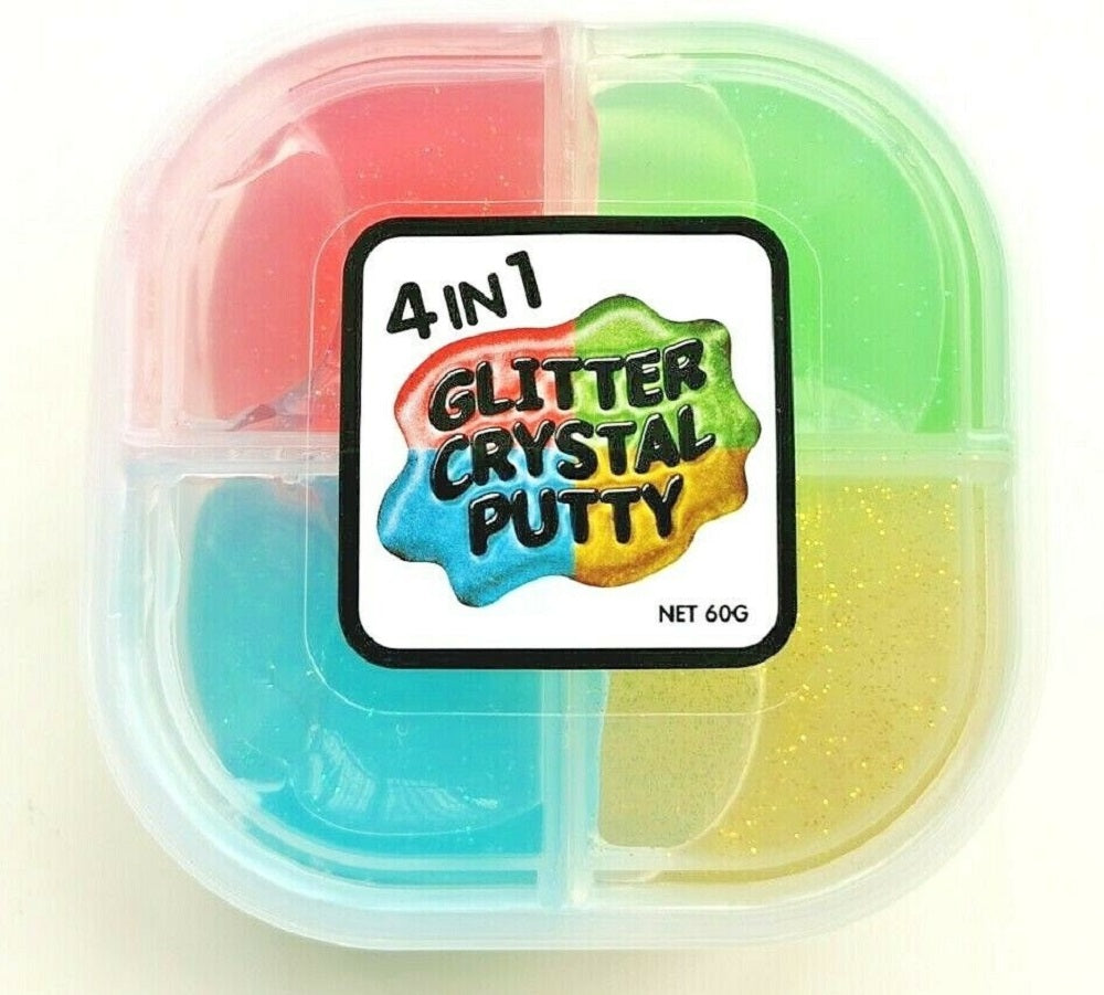 Kandytoys 4 in 1 Glitter Crystal Putty