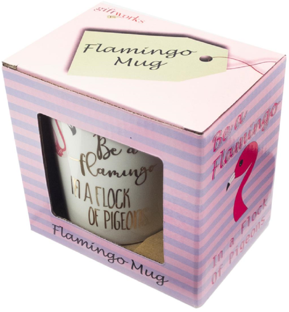 Giftworks Flamingo Handle Mug