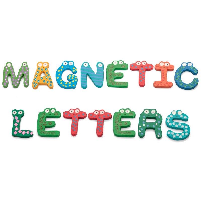 Wooden Magnetic Letters
