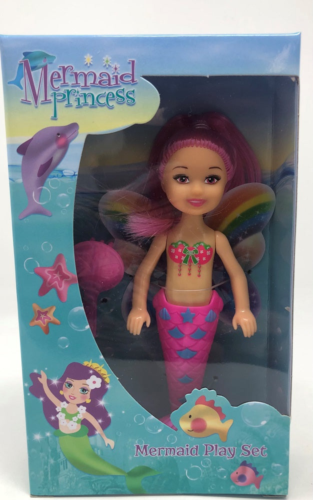 Mermaid Princes Doll Play Set - 4 Colours Available