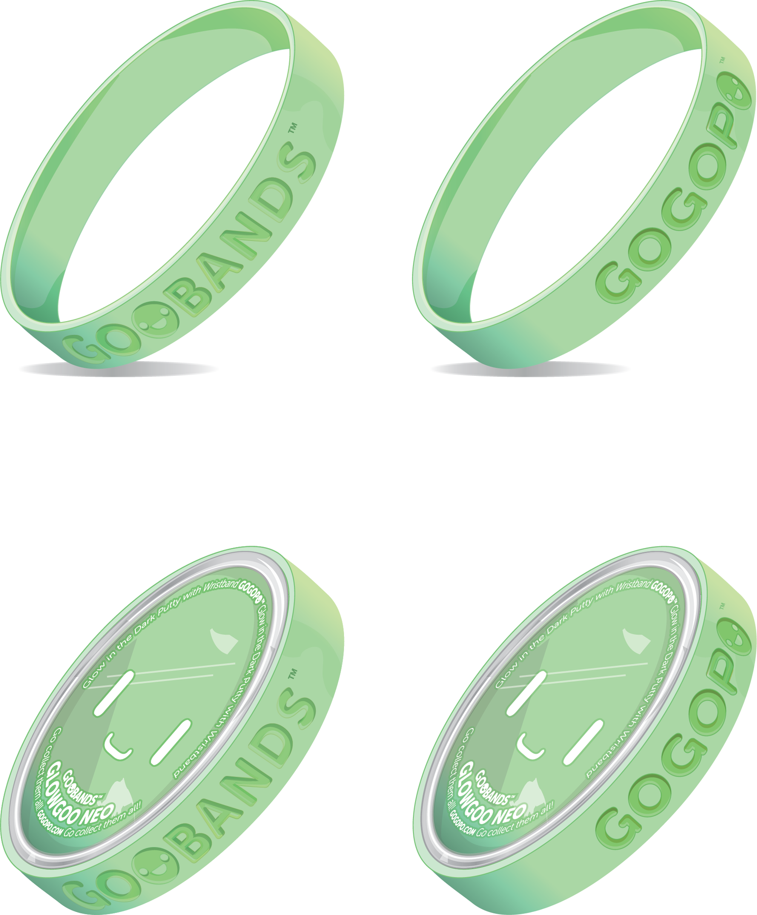 Goobands Glow Goo Slime With Wristband