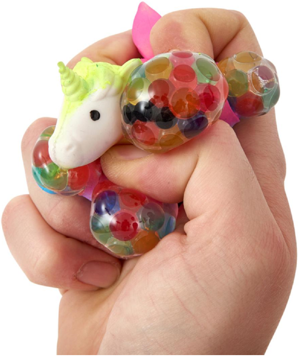 Giftworks Rainbow Squishy Mesh Ball Unicorn