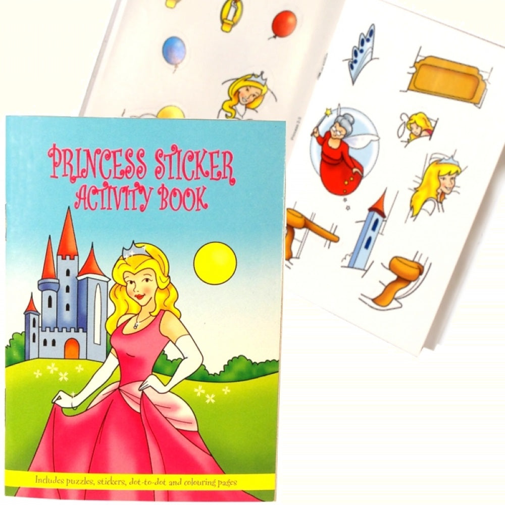 A6 Princess Sticker Activity Book