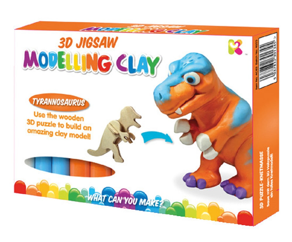 3D Jigsaw Modelling Clay Tyrannosaurus