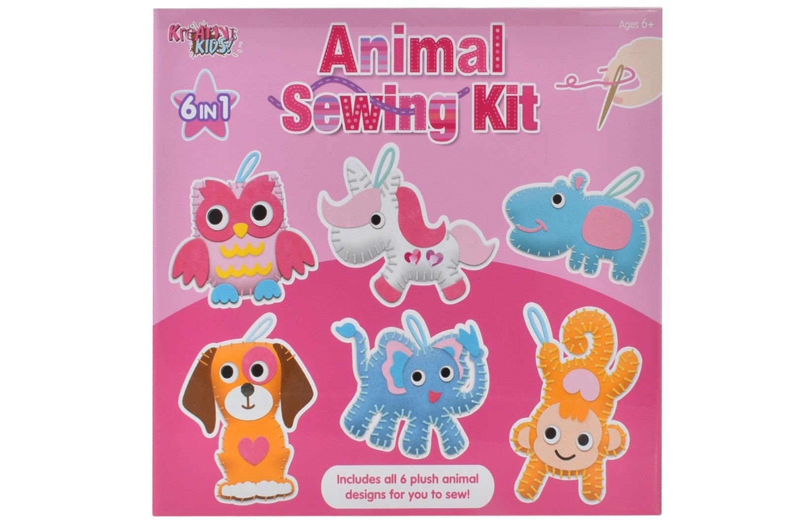 Animal Sewing Kit (6 Assorted)