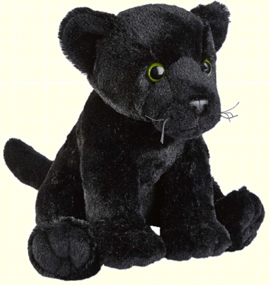 Ravensden Plush Black Panther Sitting 26cm
