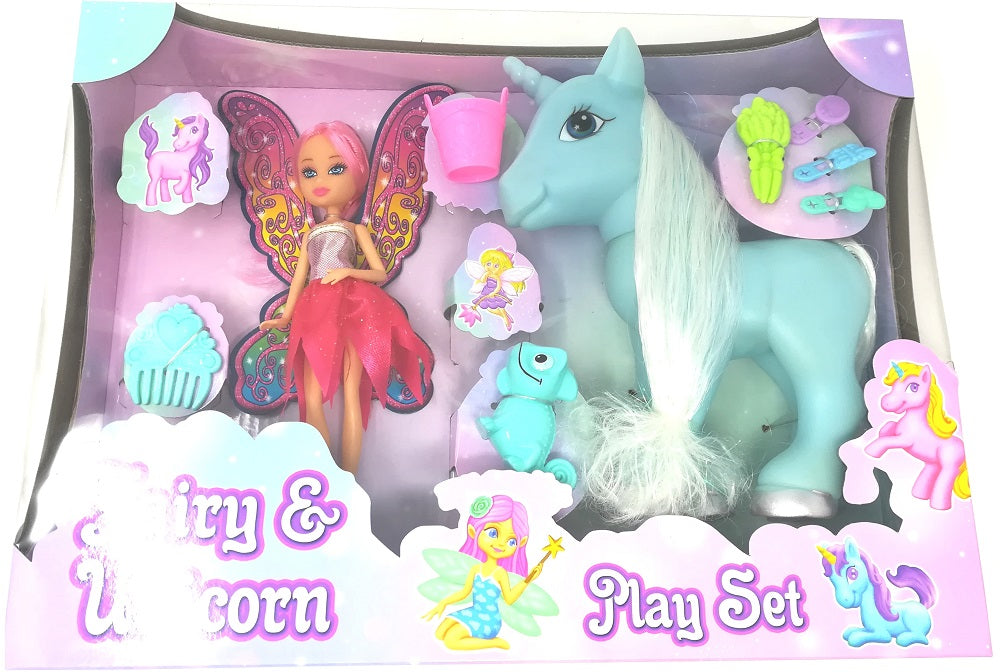 KandyToys Fairy and Unicorn Play Set