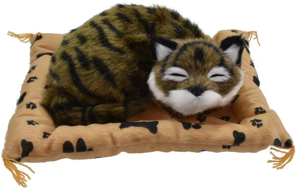 KandyToys Large Cat on Blanket with Sound