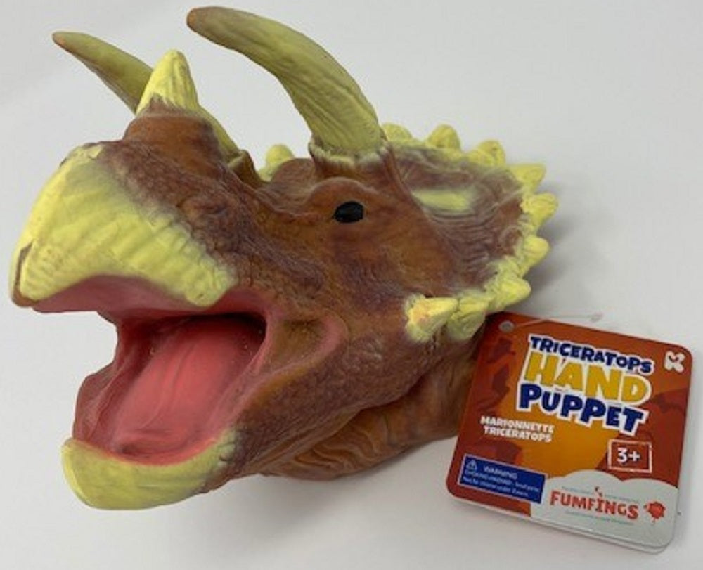 Keycraft Fumfings Triceratops Hand Puppet