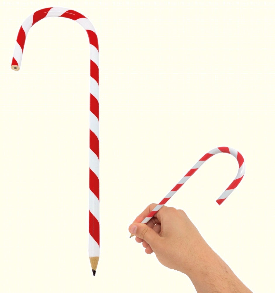 Candy  Cane Red & White Pencil 20cm