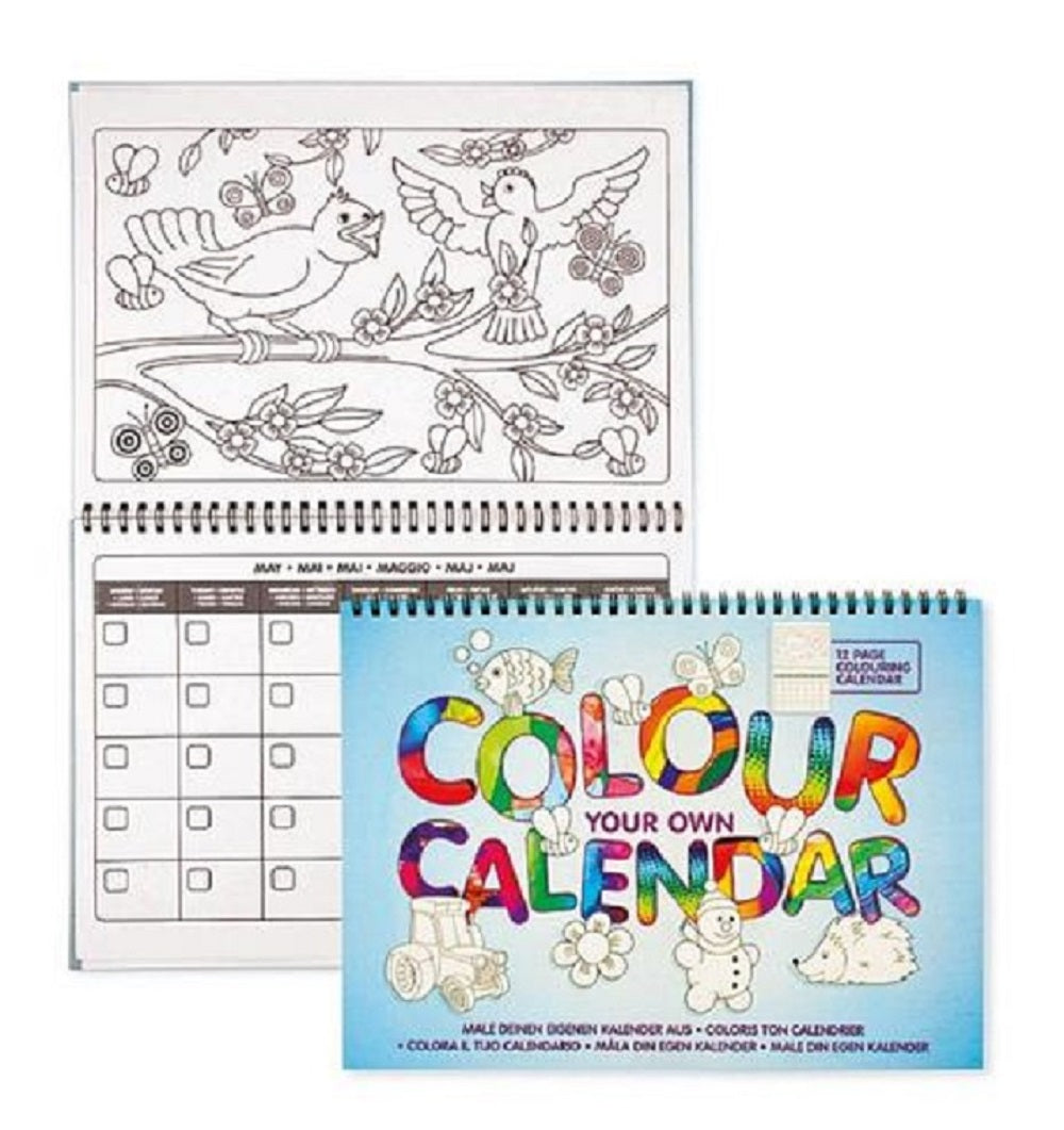 Keycraft colour your own calendar A4 Gift Giant