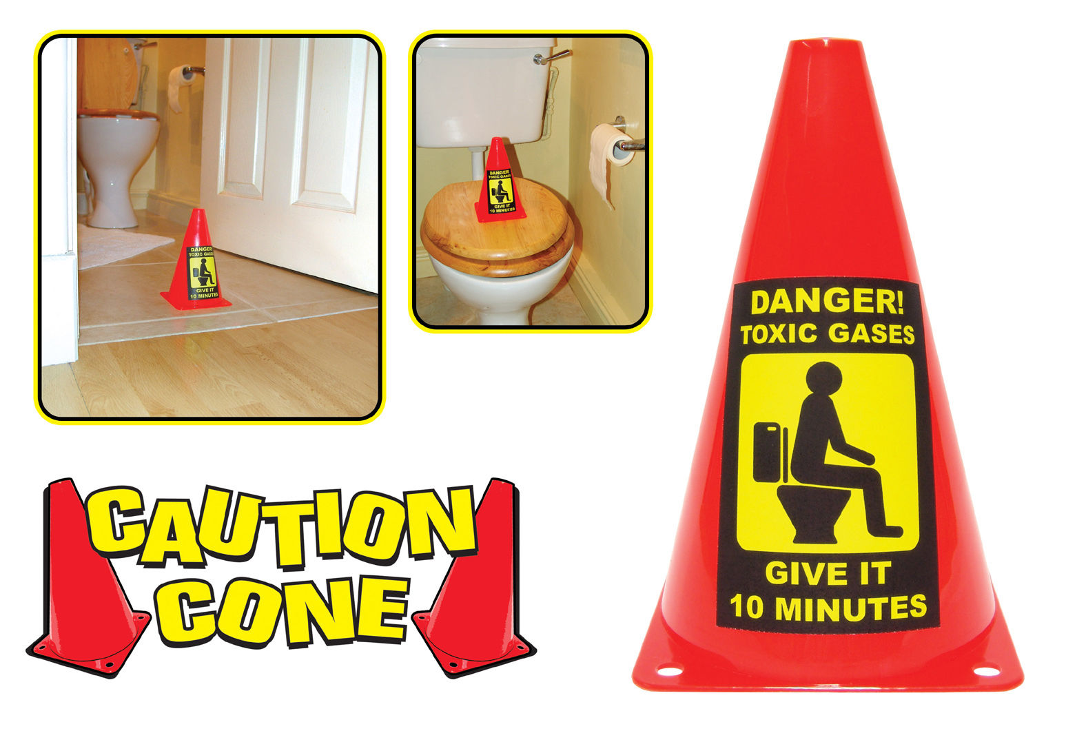 Caution Cone Toxic Gas Give It 10 Minutes