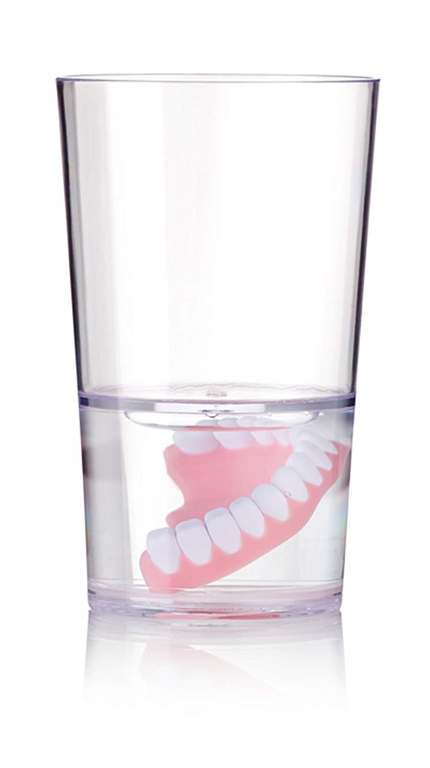 Dentures in Water Glass