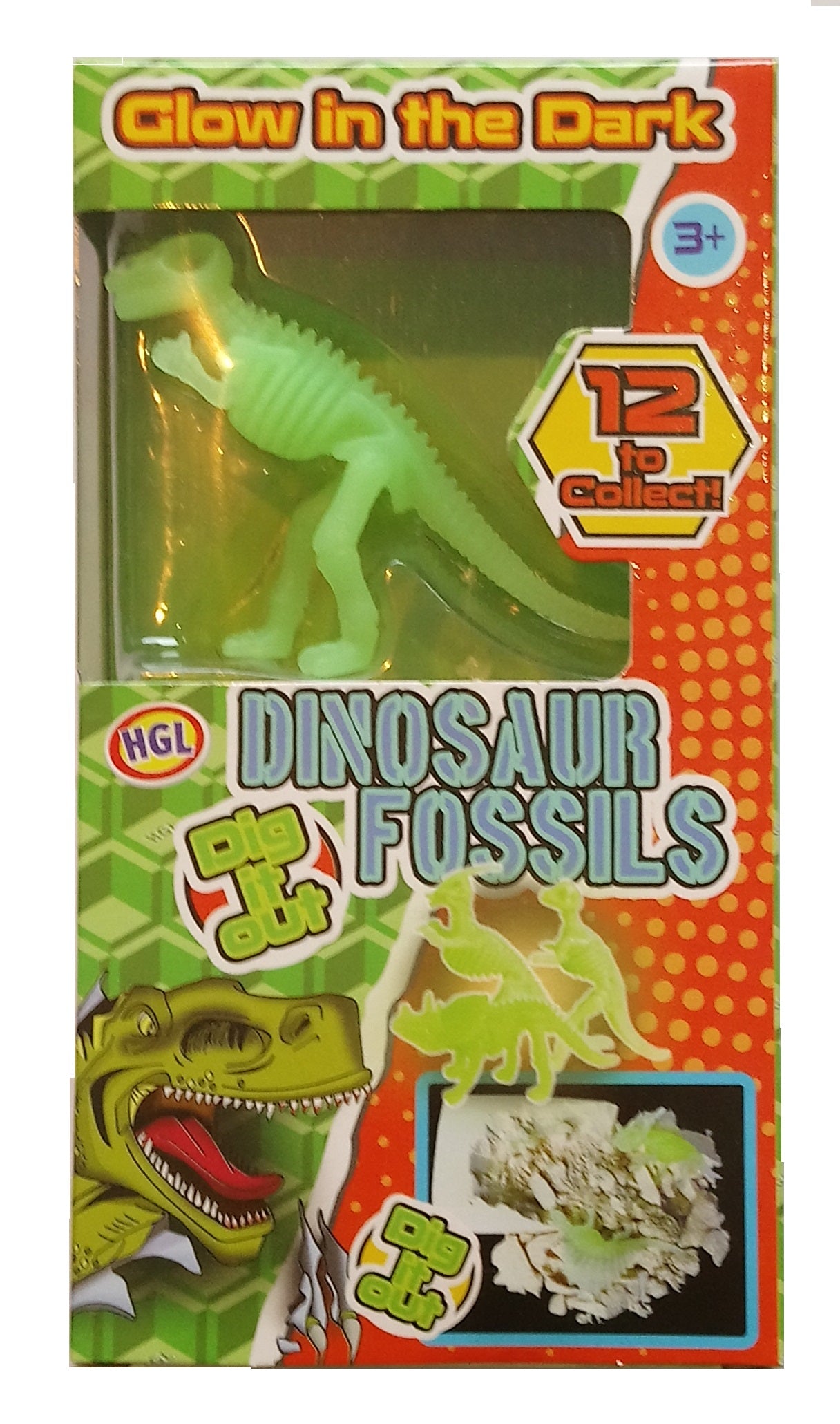 Dinosaur Glow Fossil Dig Out