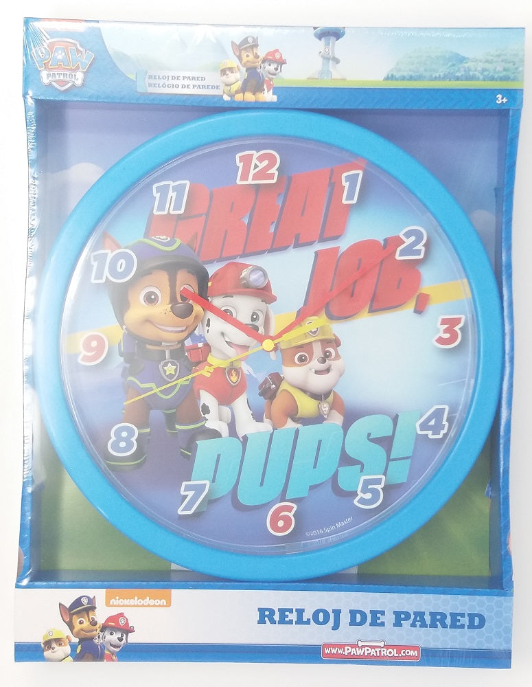 24 cm Nickelodeon Paw Patrol Wall Clock