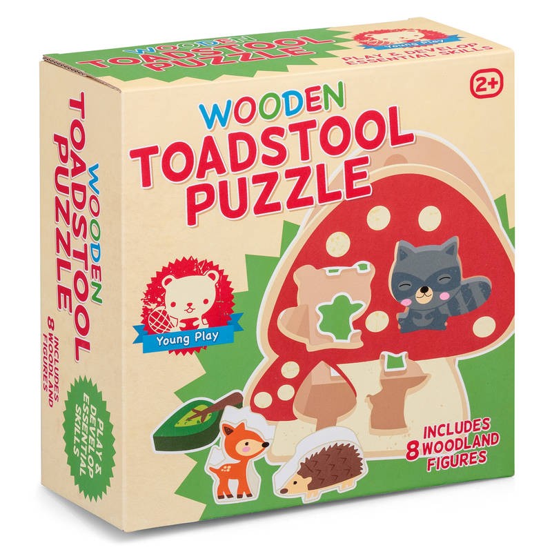Wooden Toadstool Puzzle