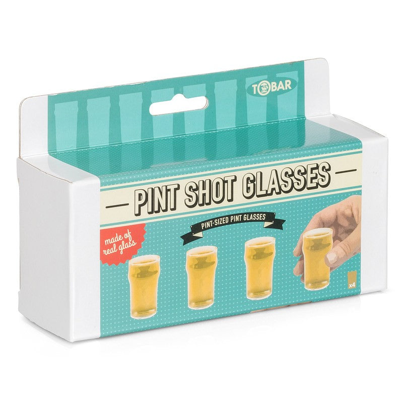 Set of 4 Pint Shot Glasses