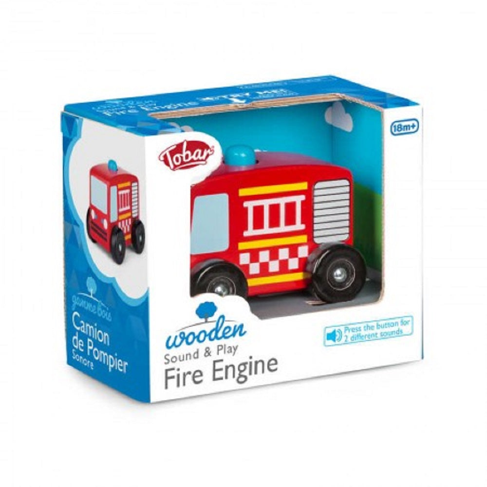 Wooden Sound and Play Fire Engine
