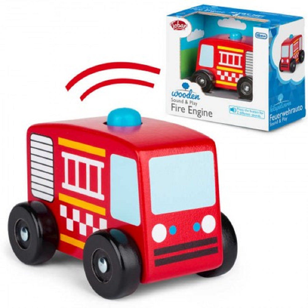 Wooden Sound and Play Fire Engine