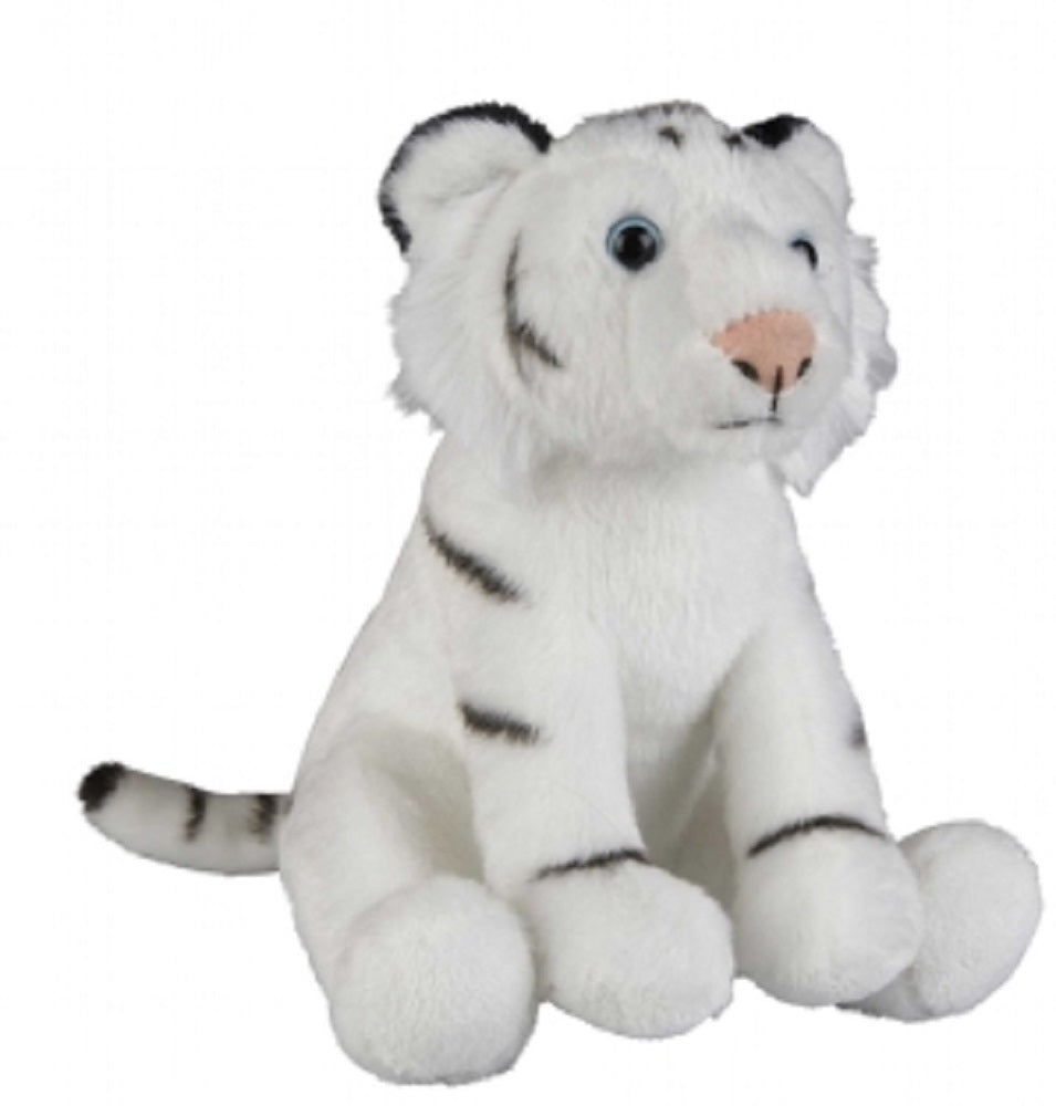 Ravensden Soft Toy White Tiger Sitting 18cm