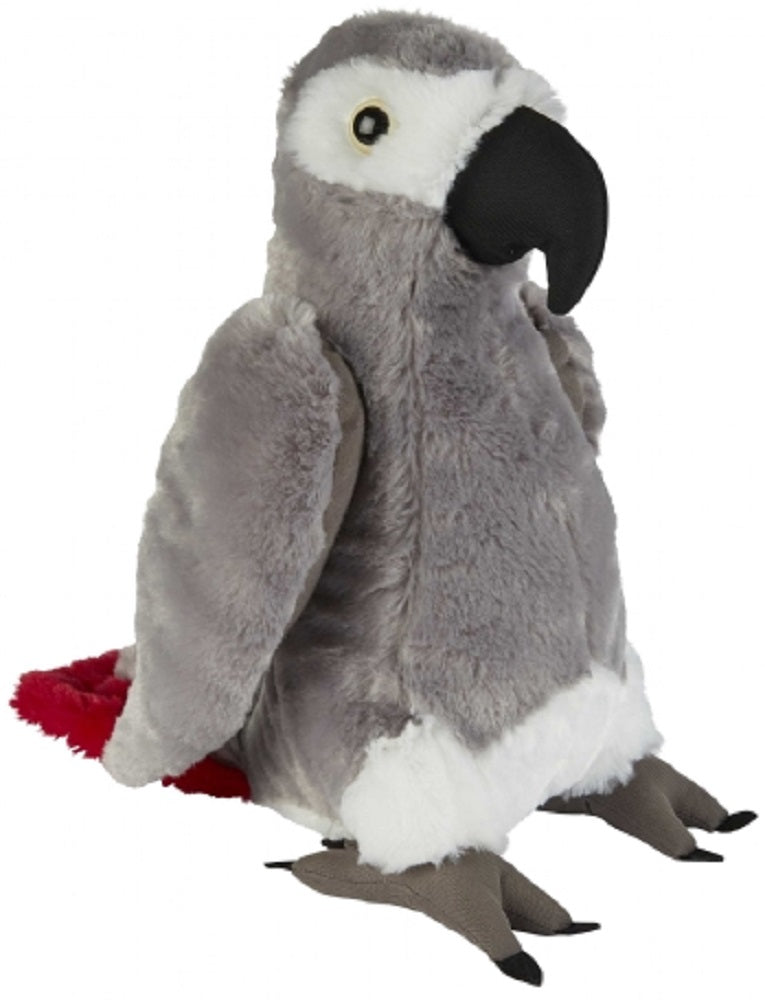 Ravensden Soft Toy Standing African Grey Parrot 30cm
