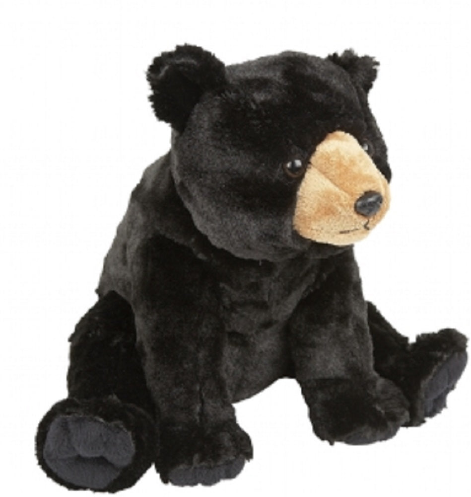 Ravensden Soft Toy Black Bear Sitting 30cm