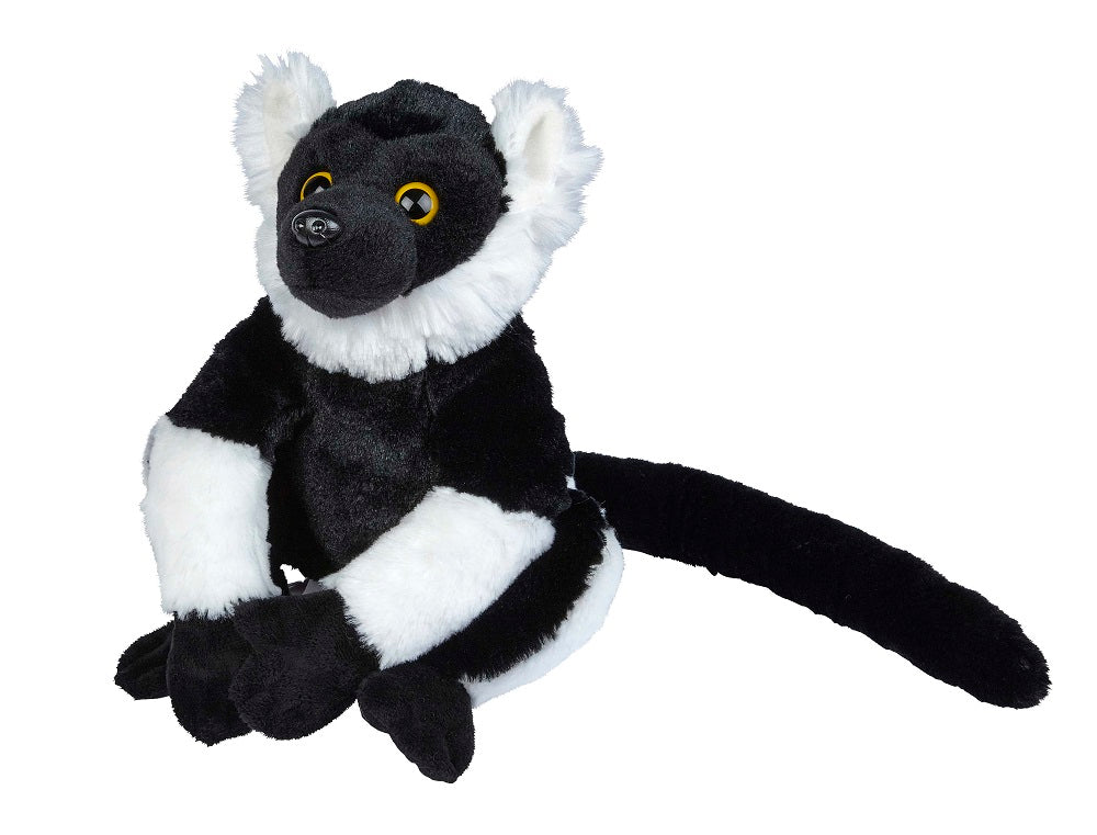 Ravensden Soft Toy Ruffed Lemur Sitting 24cm