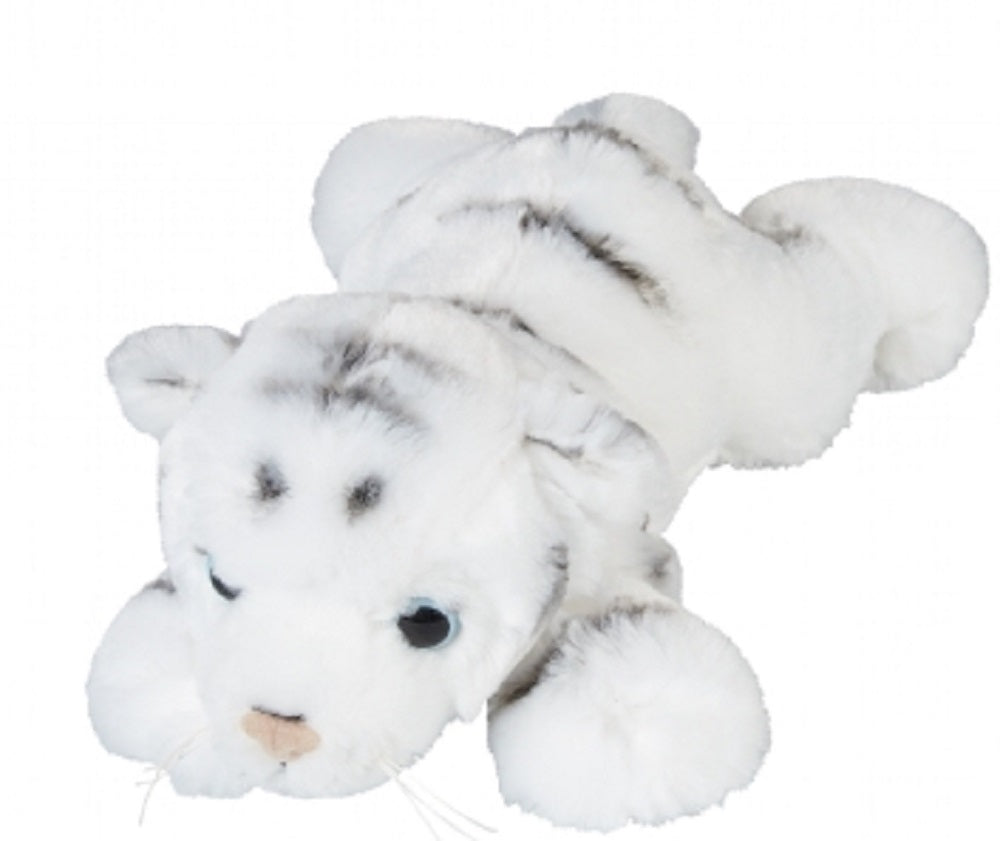 Ravensden Soft Toy White Tiger Laying 27cm