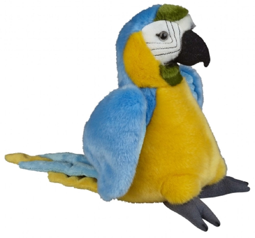 Ravensden Soft Toy Blue & Gold Macaw Parrot 28cm
