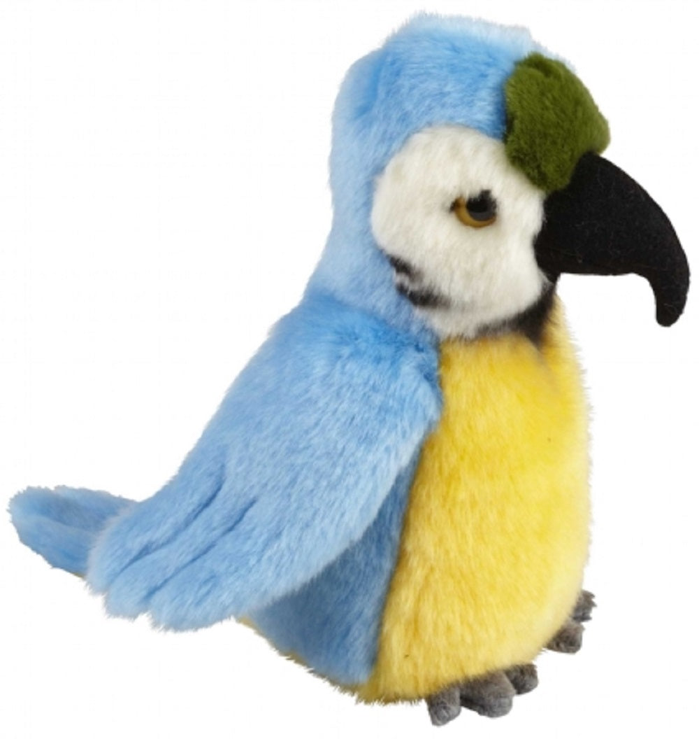 Ravensden Soft Toy Blue & Gold Macaw Parrot 18cm