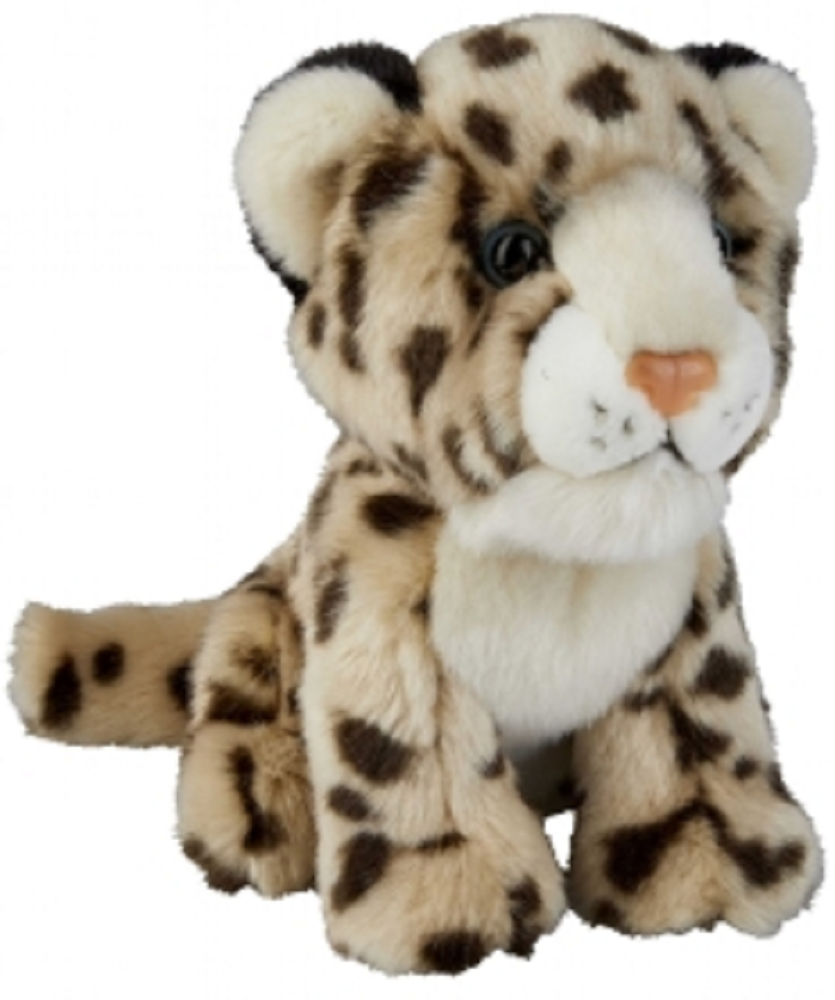 Ravensden Soft Toy Snow Leopard Sitting 17cm