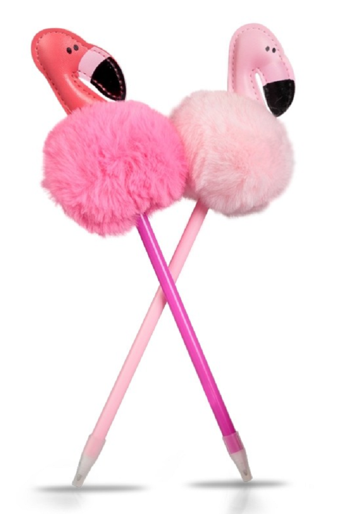Flamingo Pom Pom Pen