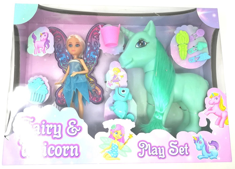 KandyToys Fairy and Unicorn Play Set