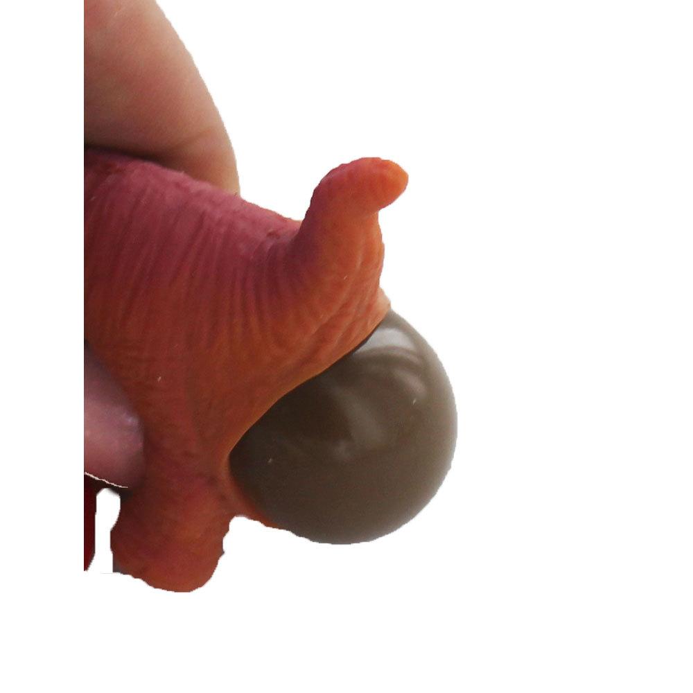Dinosaur Squeeze Poo Keyring