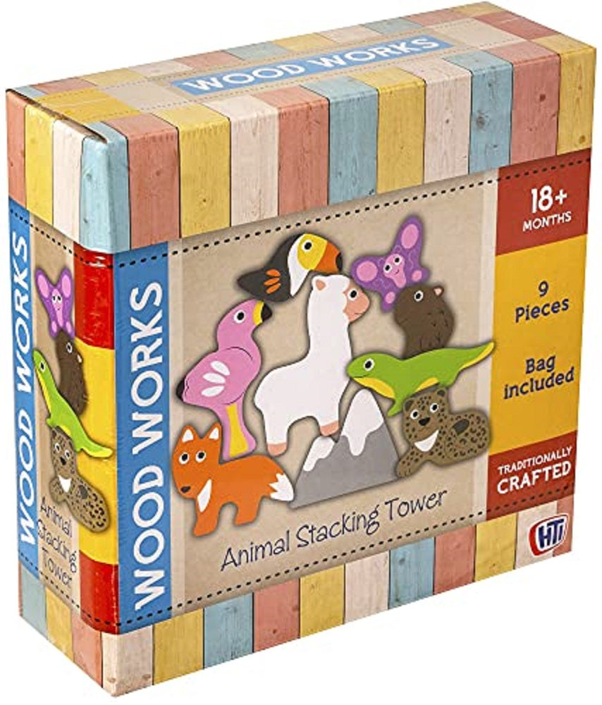 HTI WOODWORKS Animal Stacking Tower