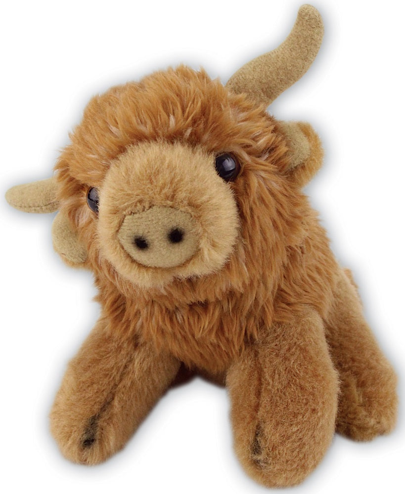 Ark Toys Soft Toy Highland Cow With Beans