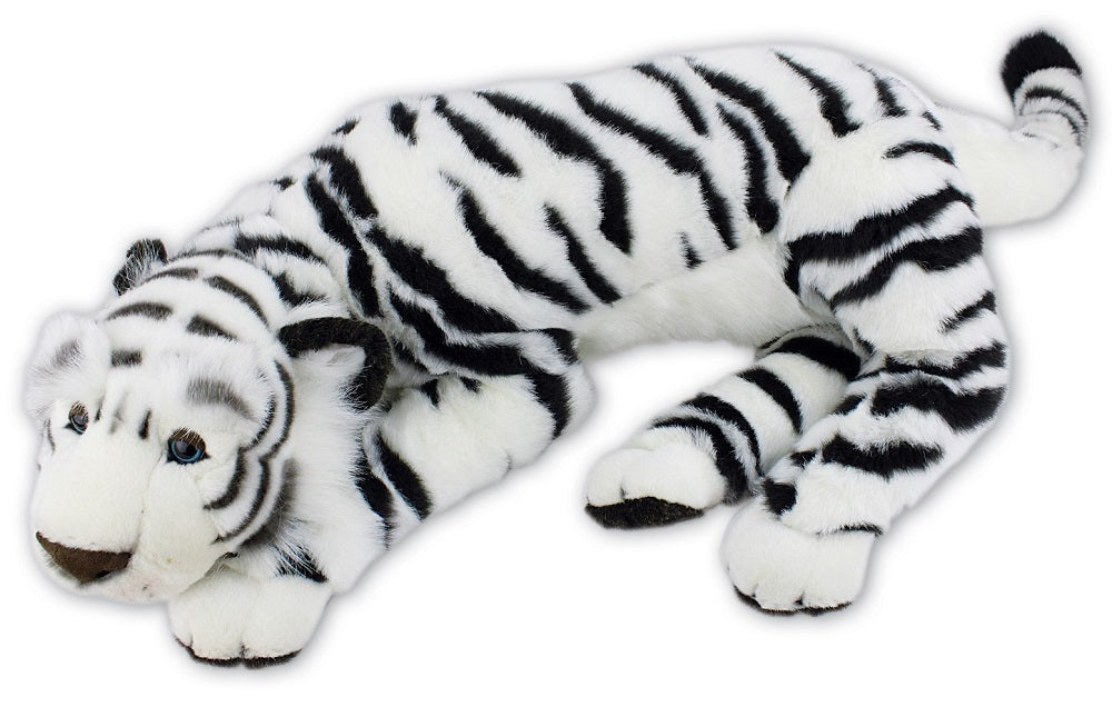 Ark Toys Soft Toy Large Lying White Tiger Plush 90cm