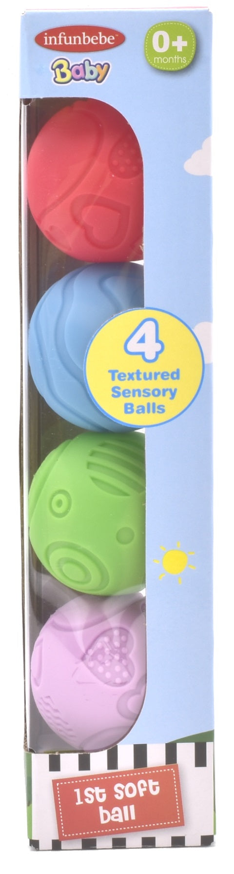 Infunbebe Baby First Soft Ball (4 Pack)