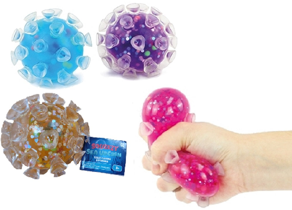 Keycraft Squeezy Sea Urchin Stress Ball Toy 8cm