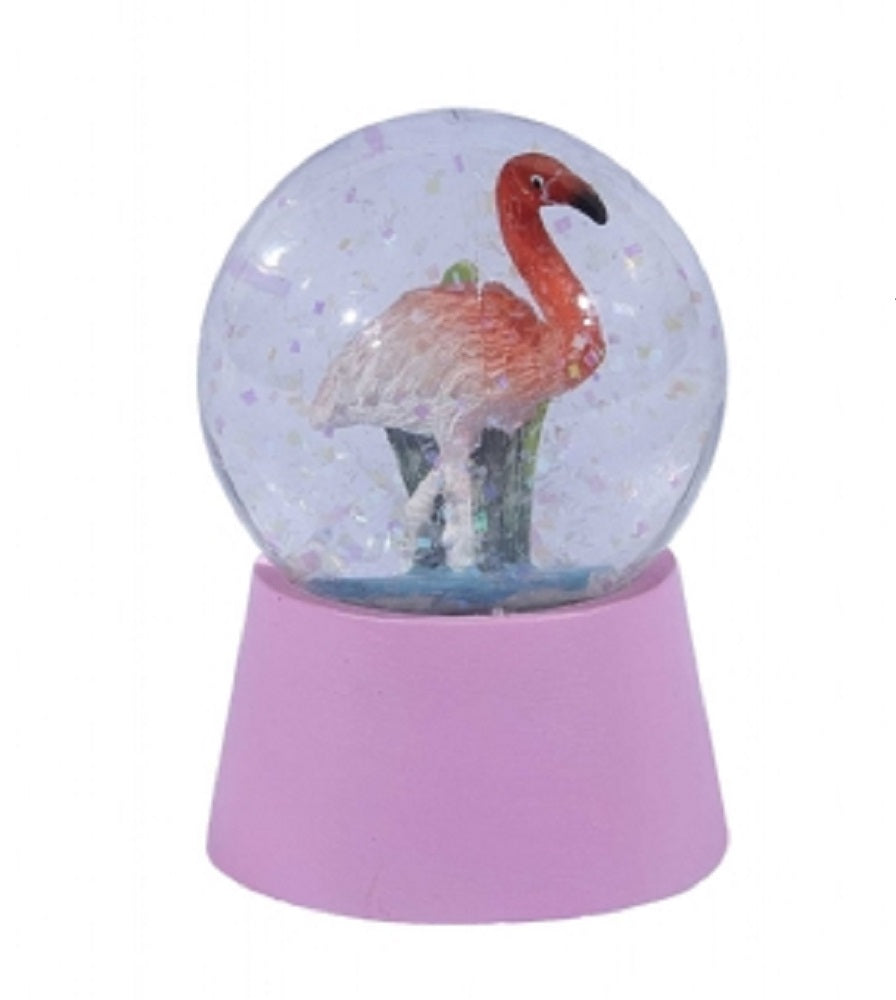 Ravensden Small Flamingo Snow Globe 6cm