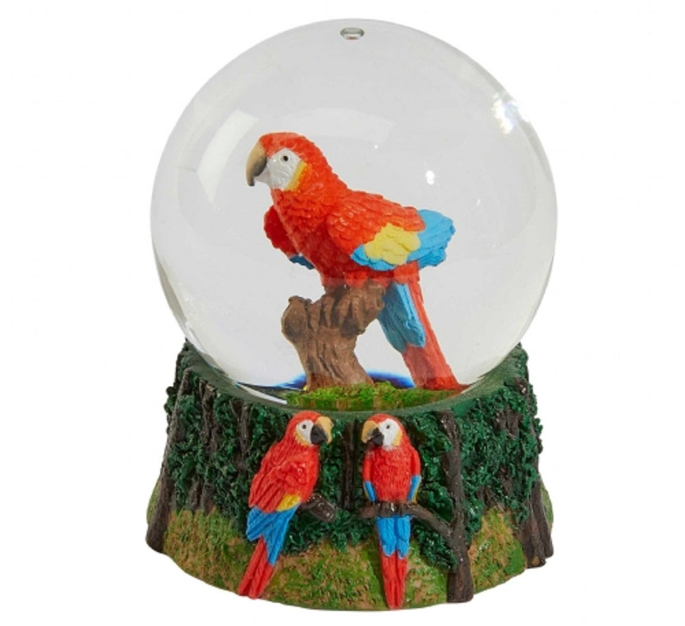 Ravensden Parrot Snow Globe 8cm
