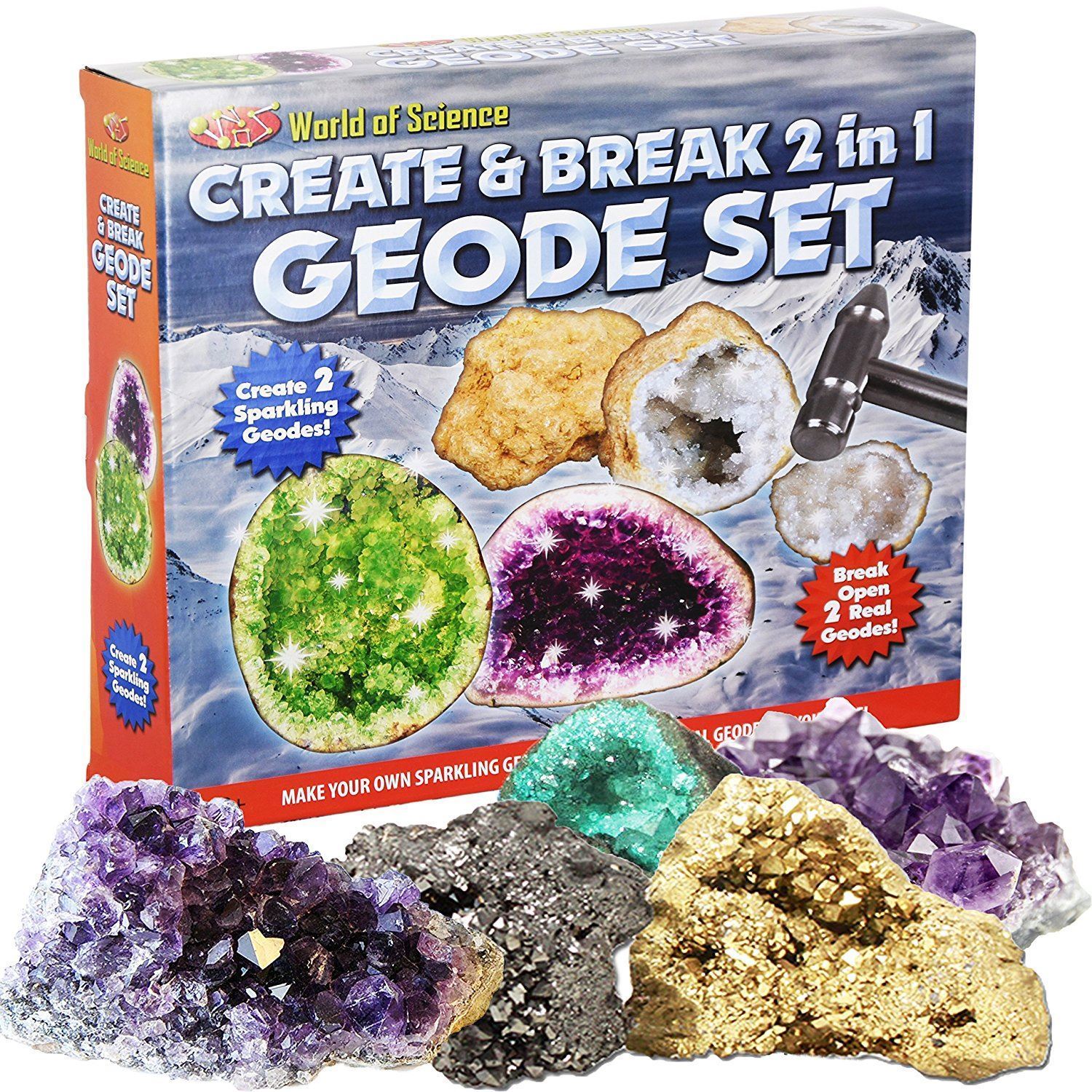 Make & Break Geodes Set In Colour Box