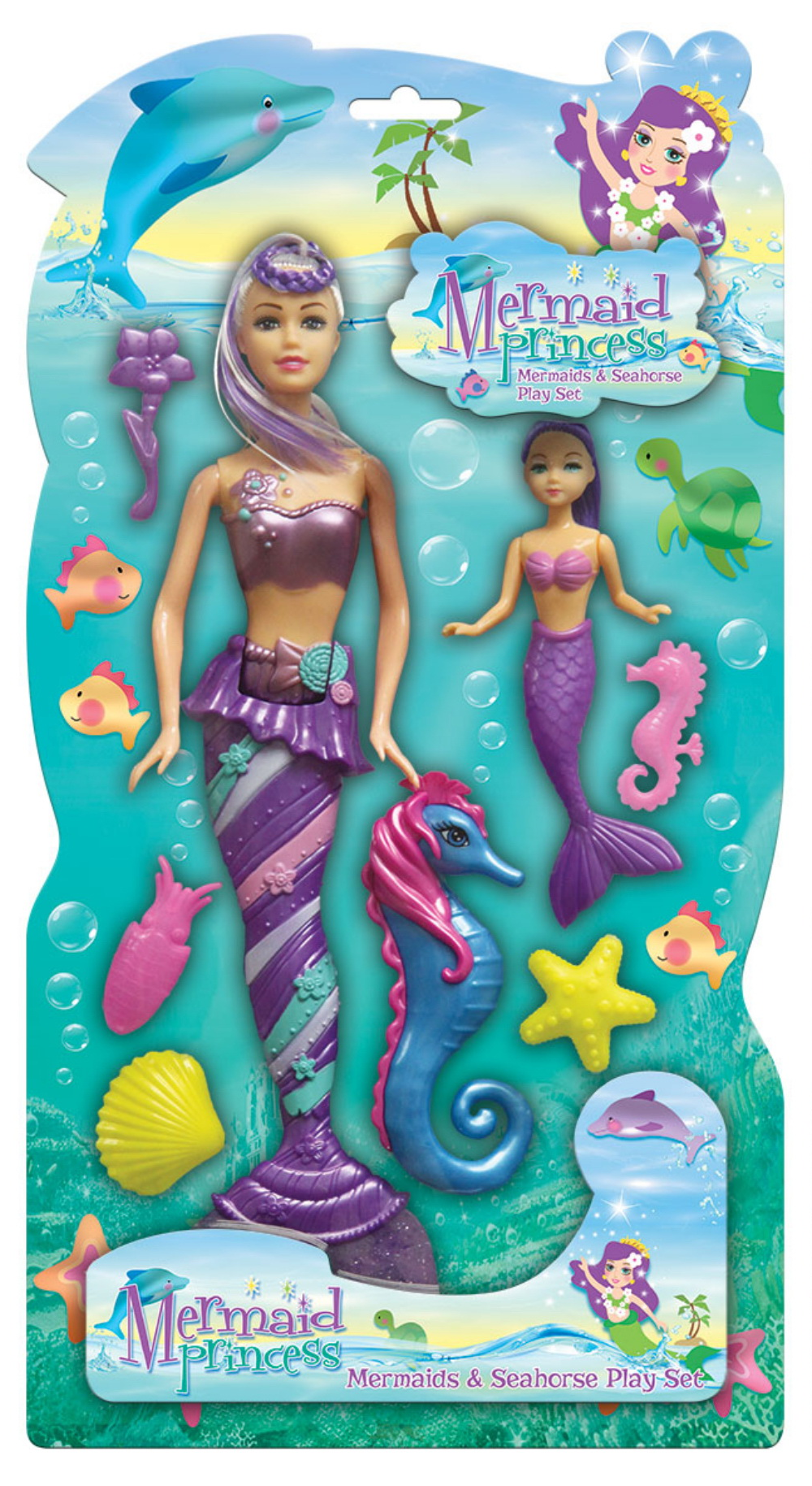 Mermaid Princess and Seahorse Playset