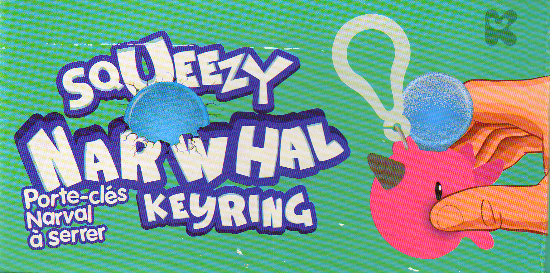 Squeezy Narwhal Keyring