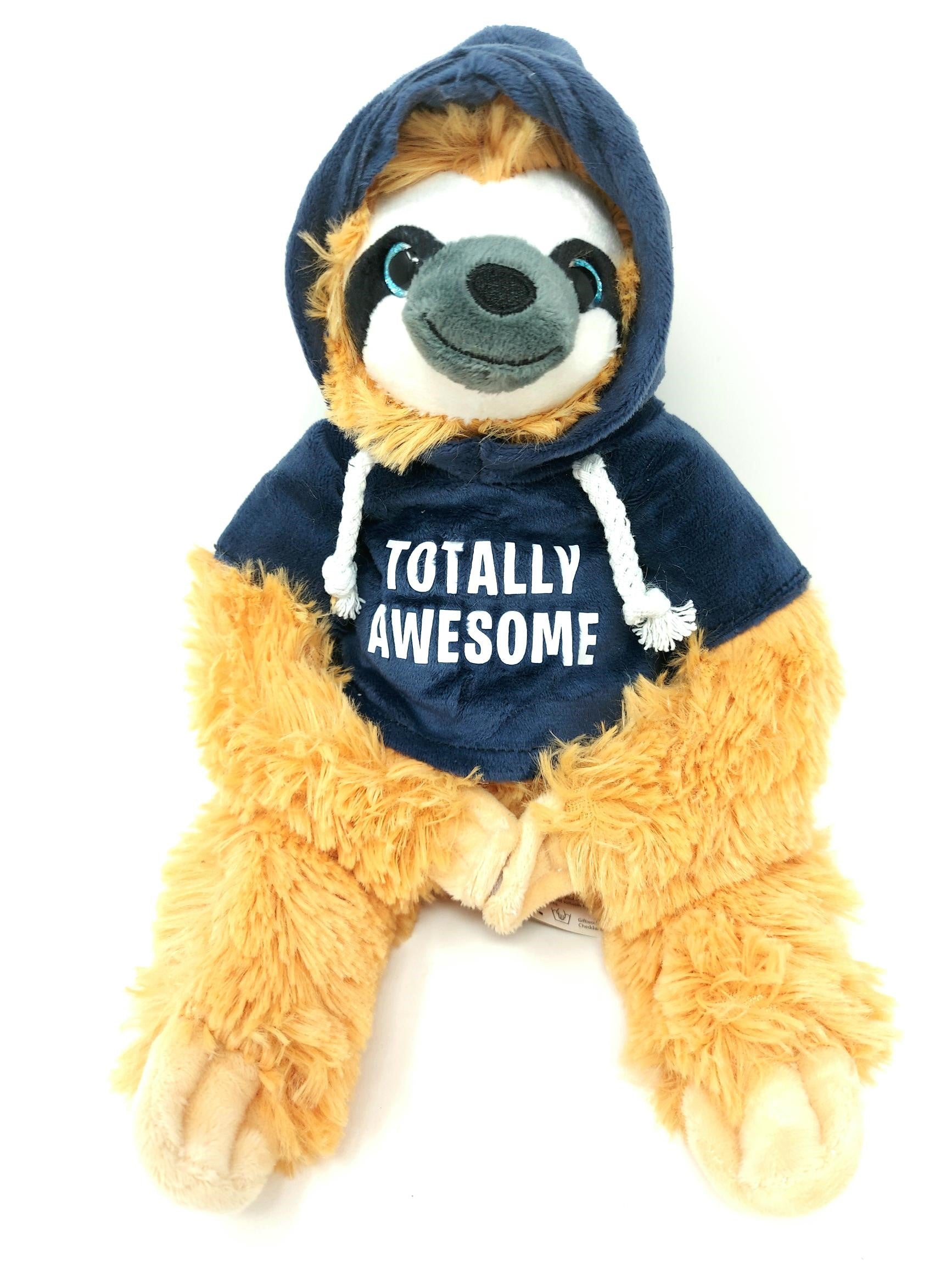 Giftworks Plush Sloth in Hoodie 30cm