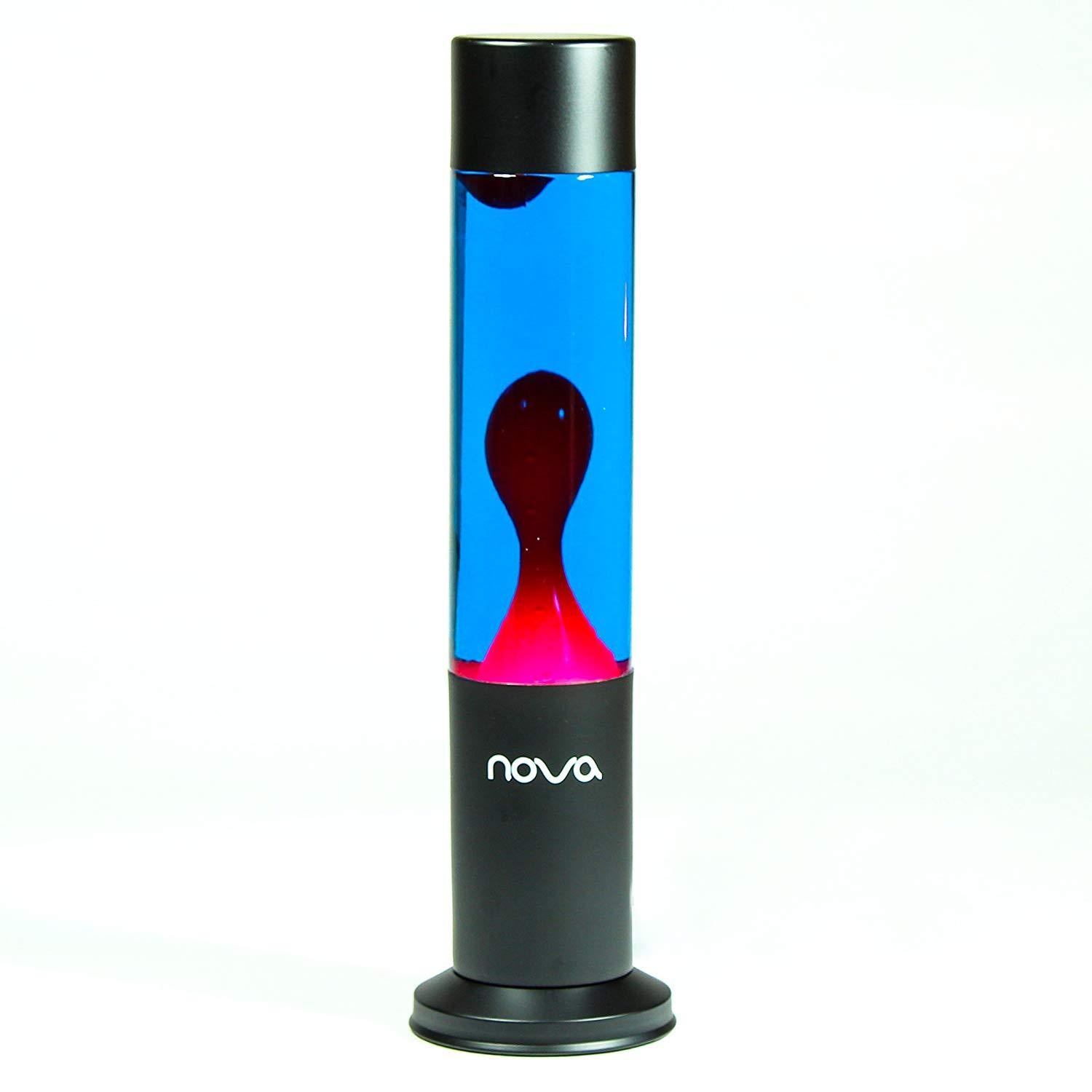 Nova Lava Lamp Blue Liquid Red Wax Packaging