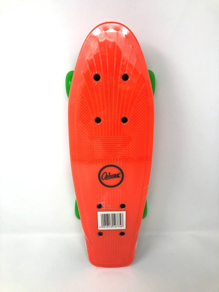 43cm Brightly Coloured Plastic Skateboard