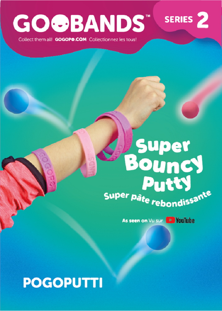 Goobands Bouncing Glow Putty Tub and Wristband