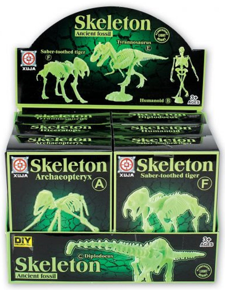 Ark Toys Neon Skeleton Dinosaur/ Humanoid Figure 11cm